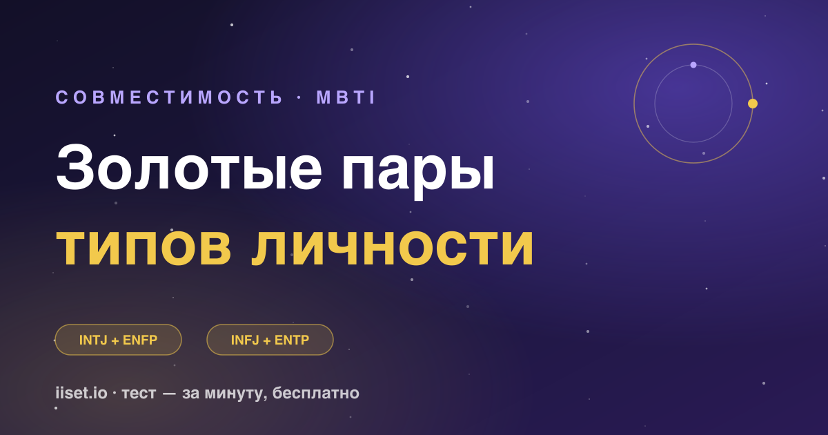 Совместимость типов личности: золотые пары MBTI и с кем вам будет легко